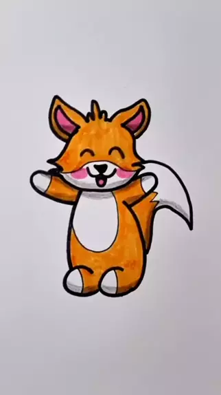 COMO DESENHAR UMA RAPOSA KAWAII FÁCIL 🦊 