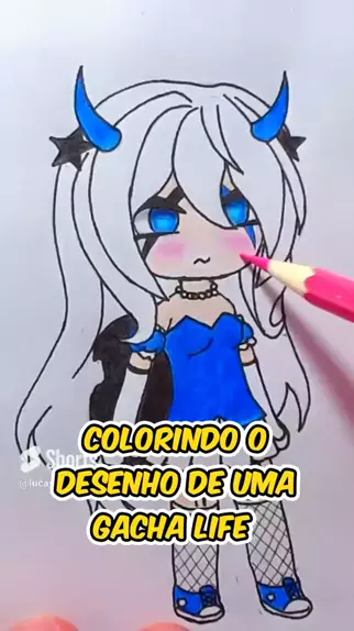 Desenho para colorir Gacha Life · Creative Fabrica