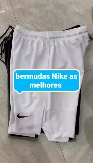 Bermuda Moletom Nike French Terry Alumni Masculina - Branco
