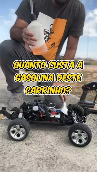 Como ligar um carrinho de controle remoto a gasolina. #baja5b