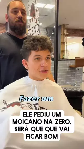 Moicano disfarçado no zero - Barbearia JG - Johnny Garcia