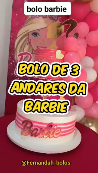 📍Bolo dois andares Barbie (85)991586600 #bolodoisandares