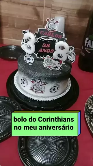 mensagem de aniversário do bolo do corinthians