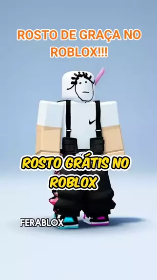 rosto de graça no roblox