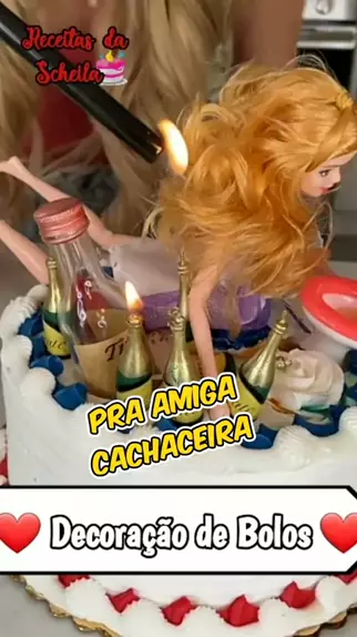 bolo tema barbie cachaceira