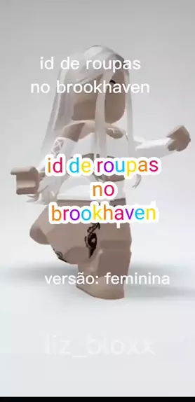 ID de ROUPAS FOFAS no BROOKHAVEN - NOVOS LOOKS KAWAII para USAR no  BROOKHAVEN 