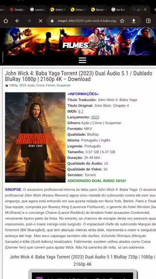 John Wick 4 (2023) Torrent Dual Áudio 5.1