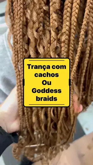 trança goddess braids preto