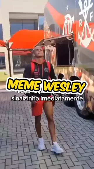 WESLEY LATERAL DO FLAMENGO RECRIANDO O MEME KKKKKKK #wesleyfranca