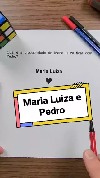 Maria Luiza e Pedro ❤️ #probabilidade #casal #relacionamento