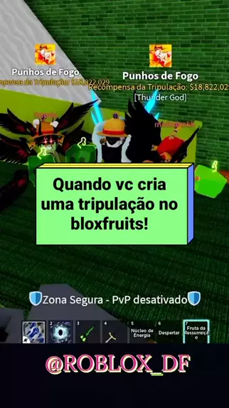 Quando Você Cria sua TRIPULAÇÃO no Blox Fruits! #bloxfruits