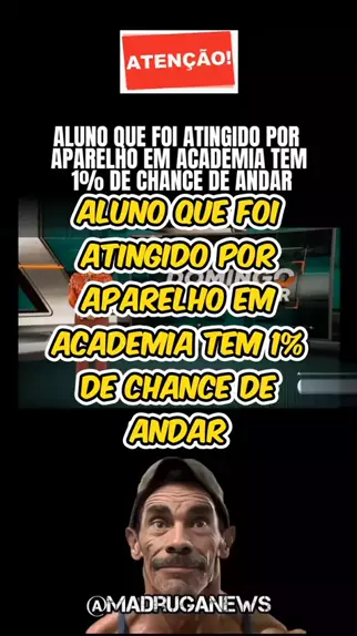 Aluno atingido por aparelho de musculação não sente as pernas e