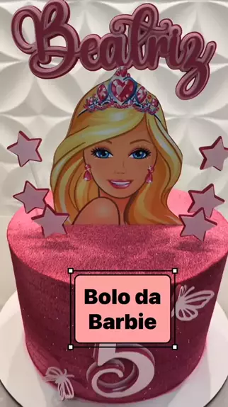 Bolo barbie #bolobarbie