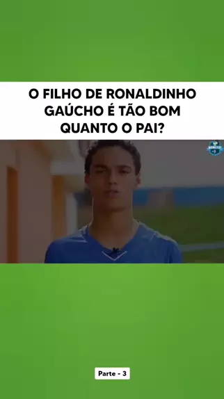 O filho de RONALDINHOGAÚCHO é tão bom quanto o PAI? #ronaldinhogaucho