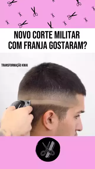 Corte militar com sales franja