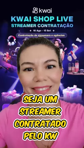 Quero ser um Streamer no Kwai!! #tatiexplica 