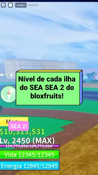 TODAS AS ILHAS DO SEA 2 DO BLOX FRUITS E SUAS CURIOSIDADES! 