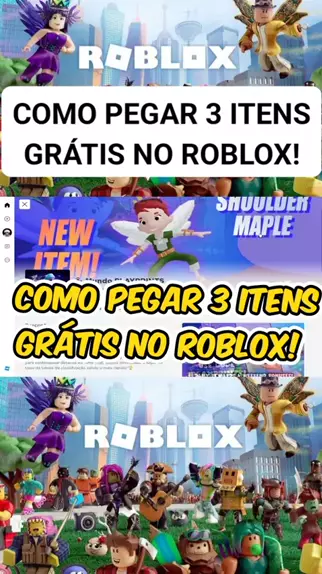 ITEM GRÁTIS! COMO PEGAR 3 ITEM GRÁTIS - ROBLOX 