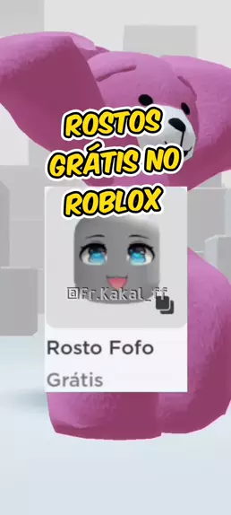 rosto no roblox grátis