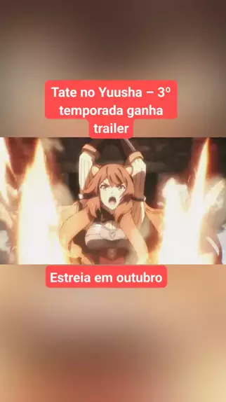 data de lançamento tate no yuusha 3 temporada