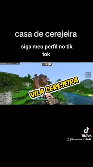 Minecraft Portal 🎄🇧🇷 on X: 🌸Casas de cerejeira para as quais