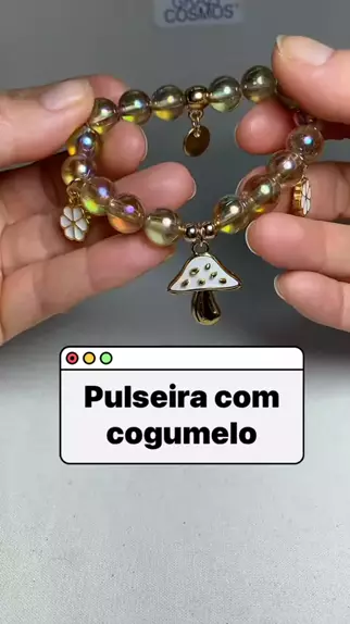 fazendo pulseira 🌻🍄 