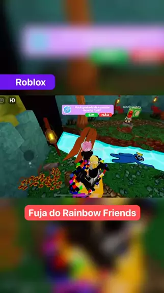 Jogando Rainbow Obby 