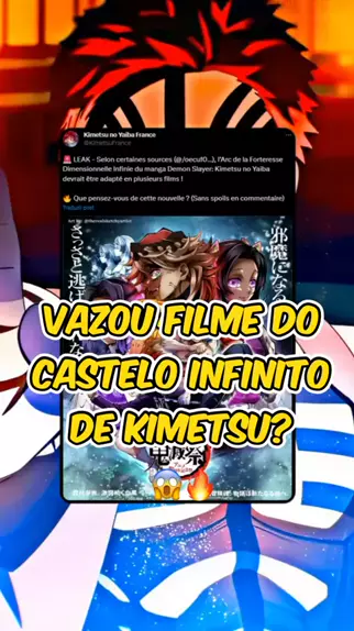 Vazou Filme do Castelo Infinito de Demon Slayer? 😱🔥 