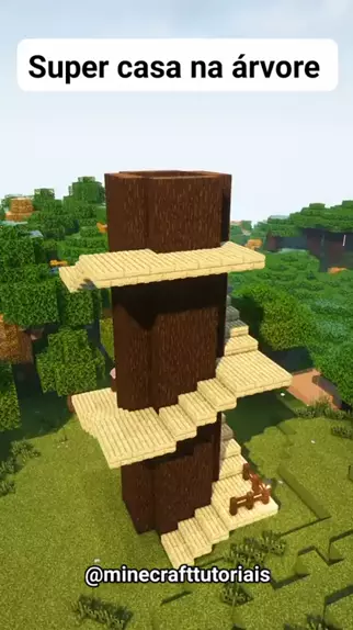 Minecraft - Como fazer uma Casa na Árvore (Rápido e Fácil) 