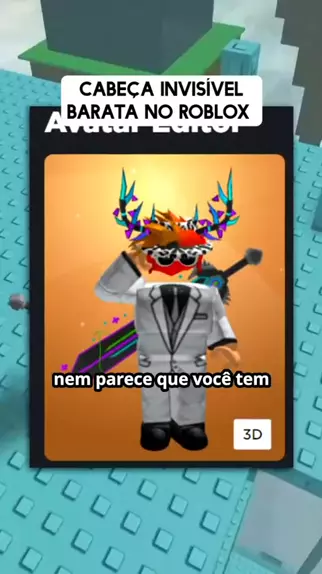 Como ter acabeça invisível no roblox pelo celular grátis 