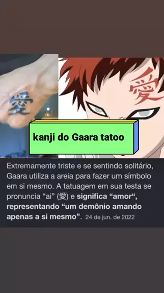 o que significa a tatuagem de gaara