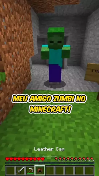 Eu:Cara, bora jogar minecraft, só q sério? Meu amigo:Beleza cara