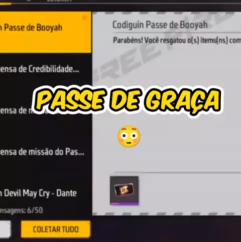 CODIGUIN FF: código Free Fire do Passe Booyah 2023; resgatar no