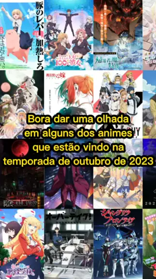 Data das continuações de animes de outubro de 2023 #anime