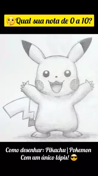 COMO DESENHAR O PIKACHU KAWAII FÁCIL⚡ 