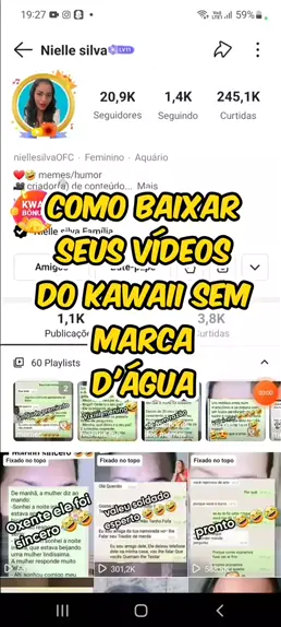 Baixar vídeos do Kwai sem marca d água