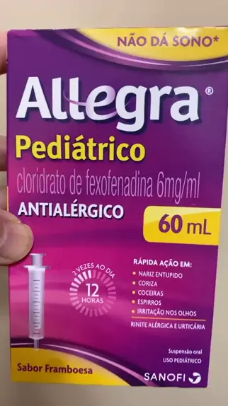 Comprar Allegra 6mg Pediátrico 60ml Sanofi