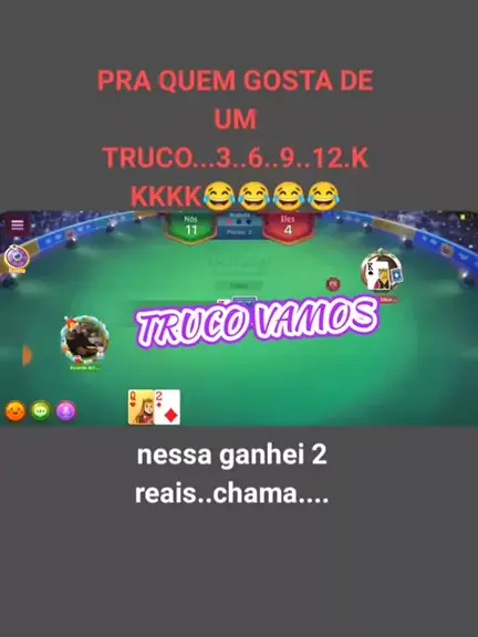 Truco Brasil - Quem aí tem seu freguês no Truco Brasil? Marque ele nos  comentários para uma partida e vamos ver quem vai ser o primeiro a pedir  SEIS! . . . #