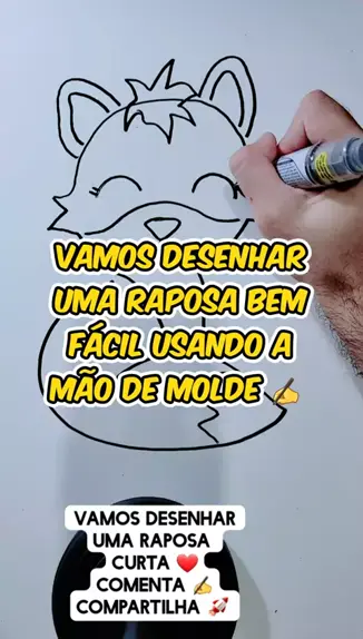 como desenhar uma raposa  Coisas para desenhar, Raposas desenho, Arte  raposa