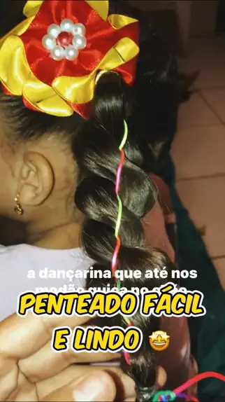 Penteado Infantil Fácil com Ligas em Zig Zag 💖