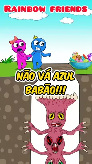 Como desenhar o Sonic + Azul Babão do Roblox Rainbow Friends