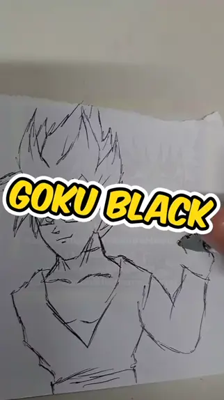 Speed Drawing Goku Black SSJ Rose (Dragon Ball Super) Desenhando