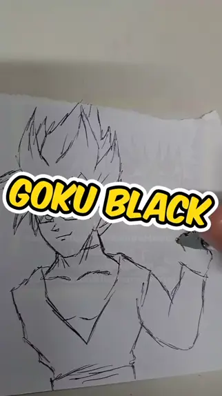 How to Draw Goku Black SSJ Rose - Como desenhar Goku Black SSJ