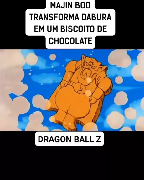 dragon ball majin boo dabura come dabura biscoitos