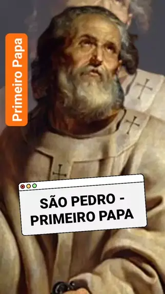 são pedro foi o primeiro papa