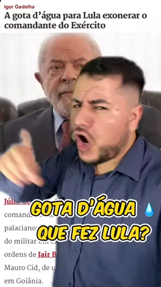 JrAgnaldoJunior JrAgnaldoJunior . udio original criado por JrAgnaldoJunior. Gota D gua fez lula fazer isso comentaristadenoticias noticias videoslongos PUSH lookdavirada