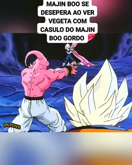 majin boo gordo por goku e vegita