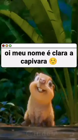 Meu nome é CLARA a CAPIVARA #shorts #viral #shortsviral #capivara