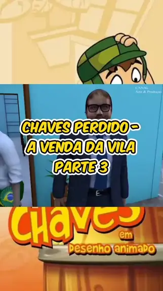 chaves em desenho animado pintando a vila