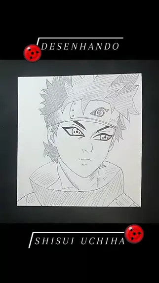 Vídeo rápido decomo desenhar Obito Uchiha do Naruto. .#speeddrawing